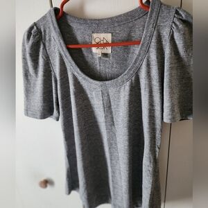 Chaser Heather Gray Short Sleeve Top